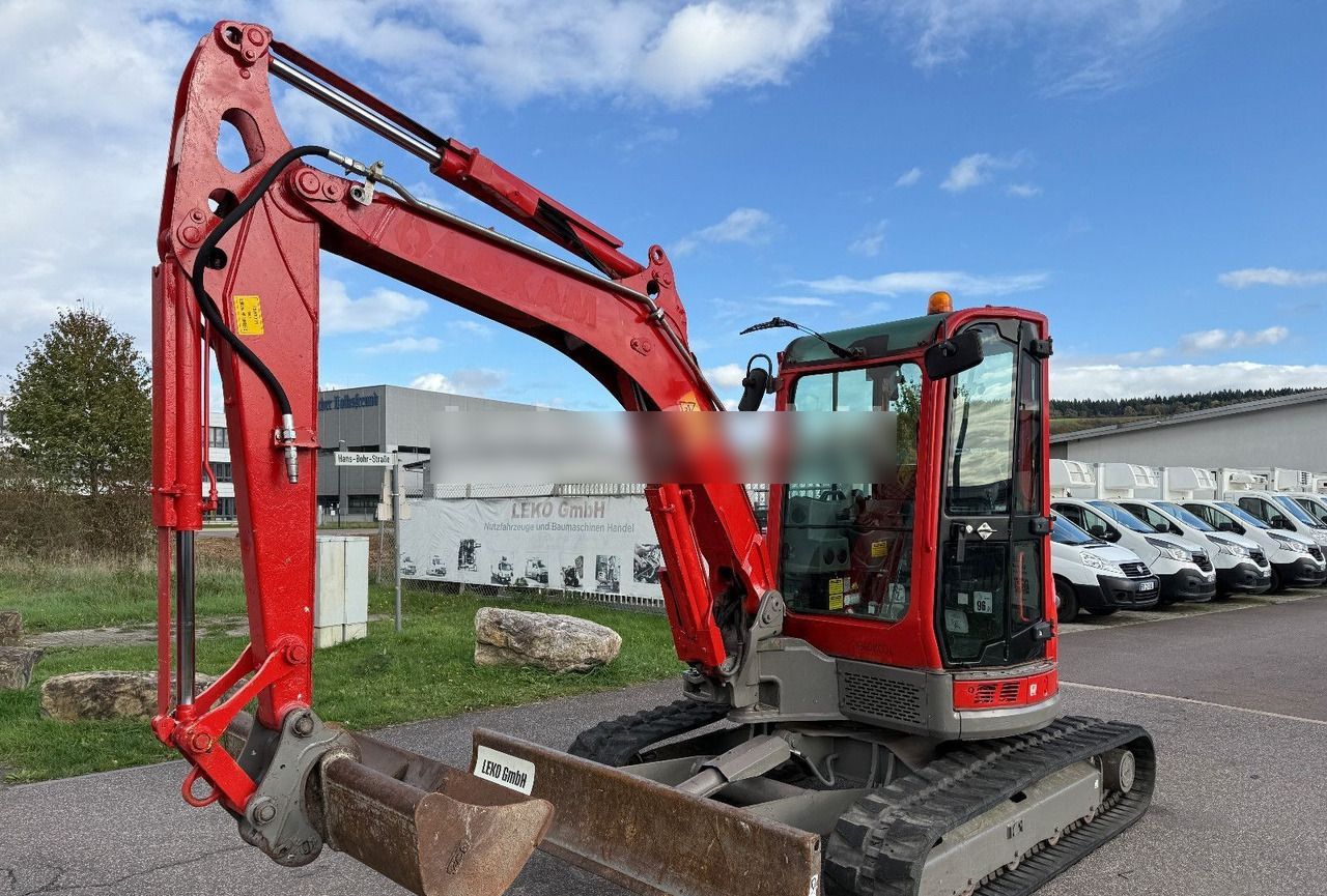2016 Yanmar VIO50-U mini excavator, front three-quarter view