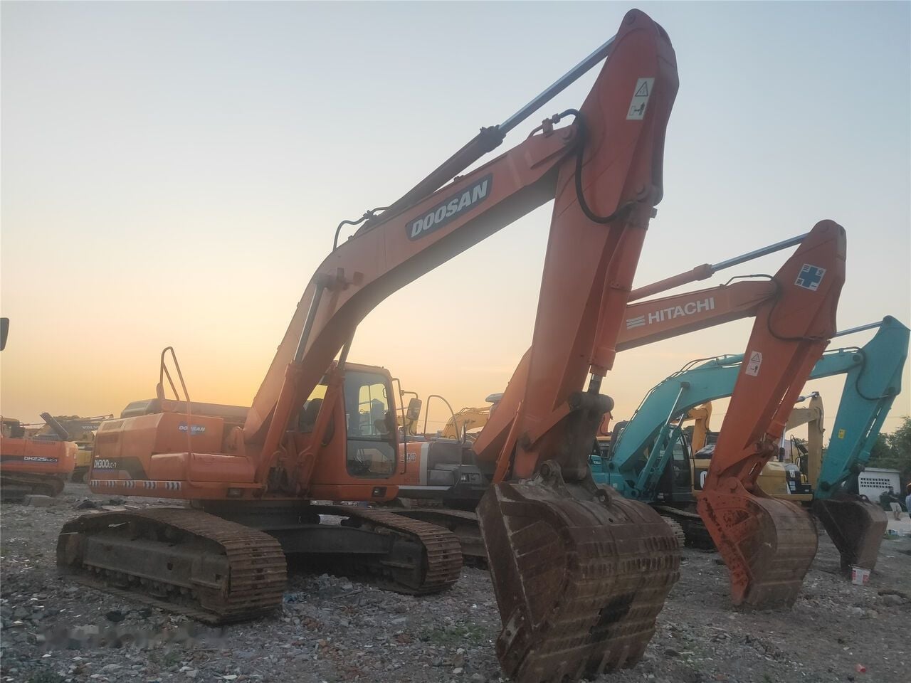2017 Doosan DH300LC-7 crawler excavator, side view