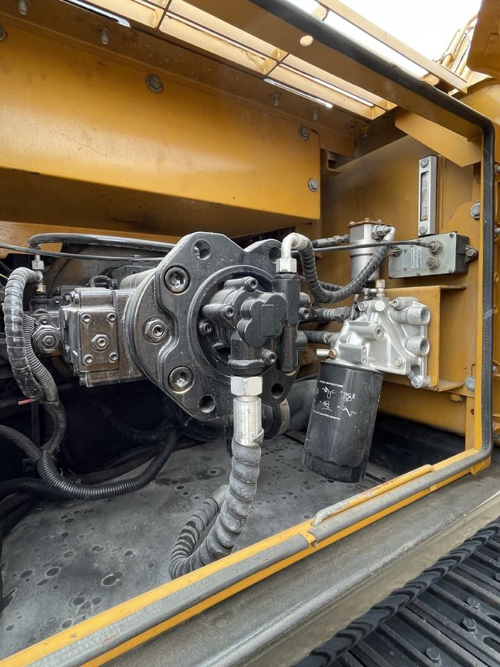 2023 Sany SY215C crawler excavator engine compartment detail