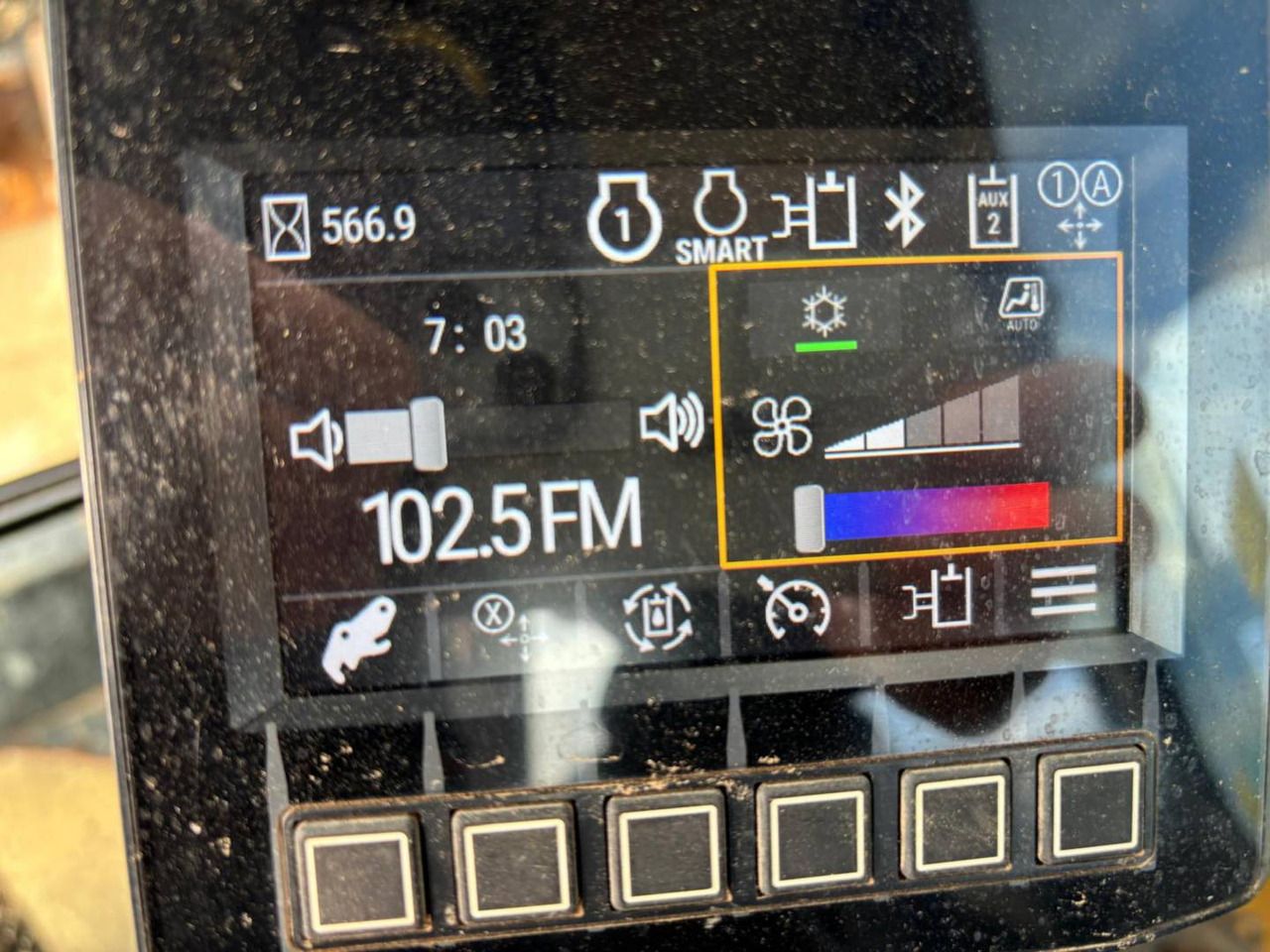 2022 Caterpillar 307.5 Crawler Excavator interior monitor display