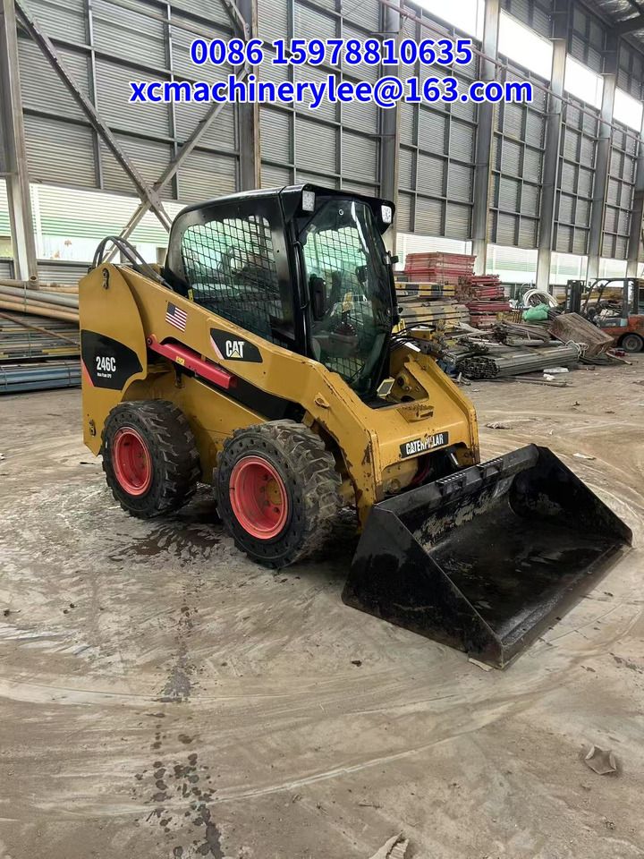 2023 Caterpillar 246C skid steer loader, front three-quarter view