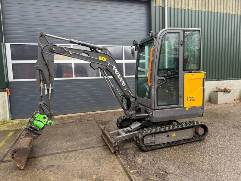 2019 Volvo EC20E mini excavator, side view