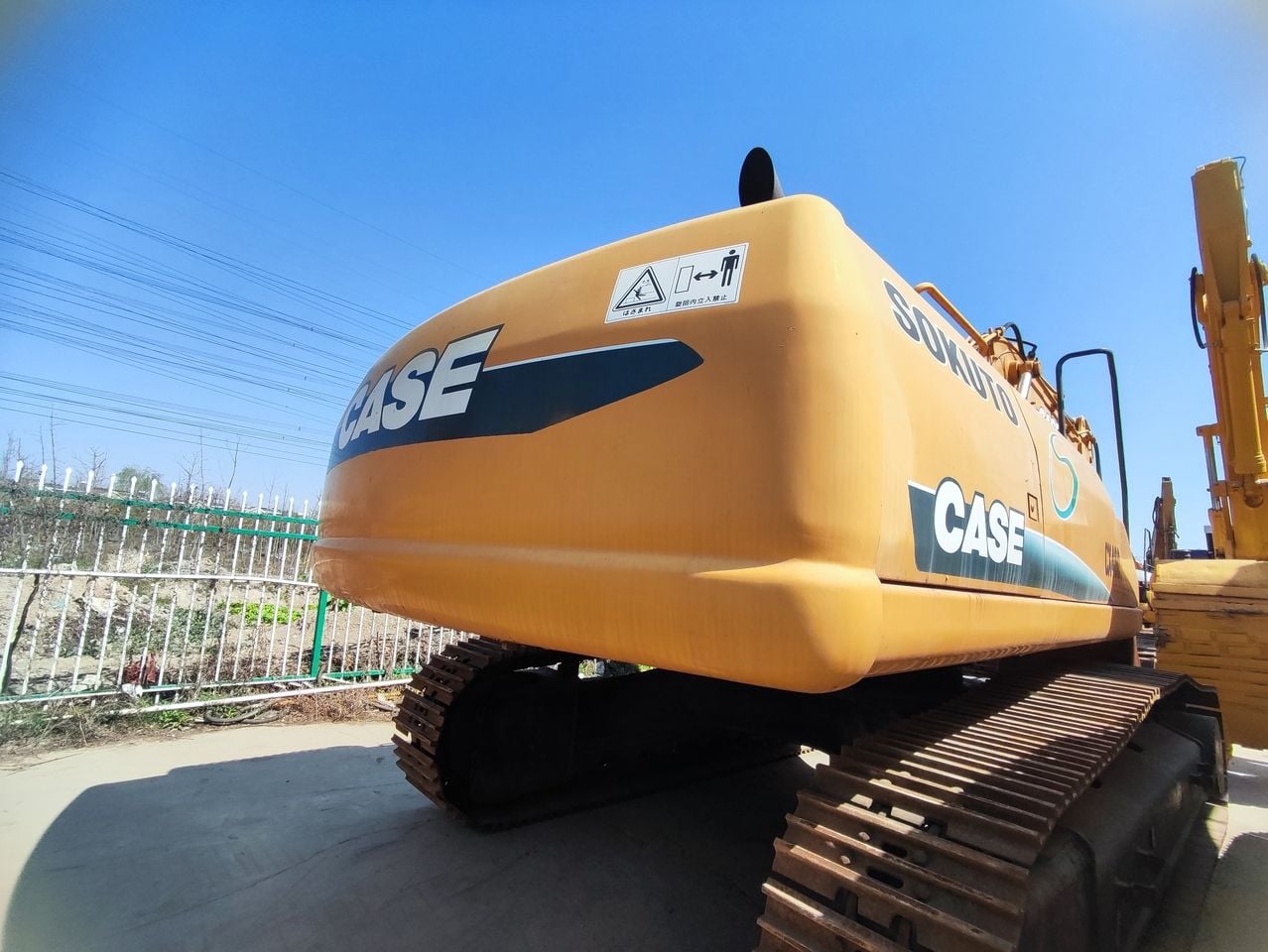2017 CASE CX460 crawler excavator rear view