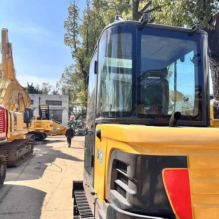 2021 Volvo EC60D mini excavator, rear three-quarter view