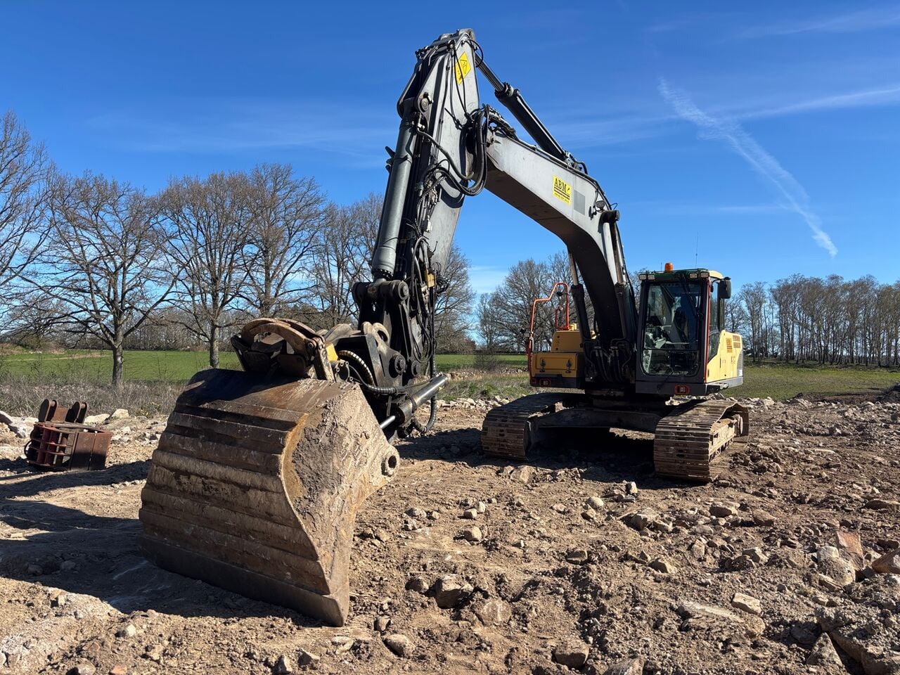 2010 Volvo EC240CL crawler excavator, front three-quarter view