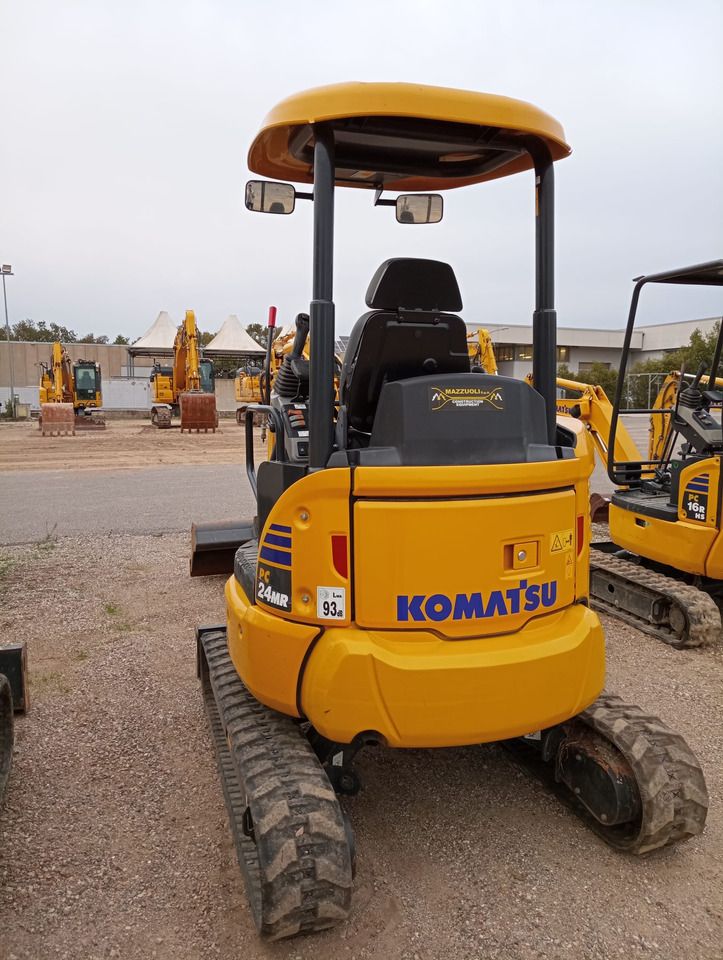 2022 Komatsu PC24MR-5 mini excavator, rear view