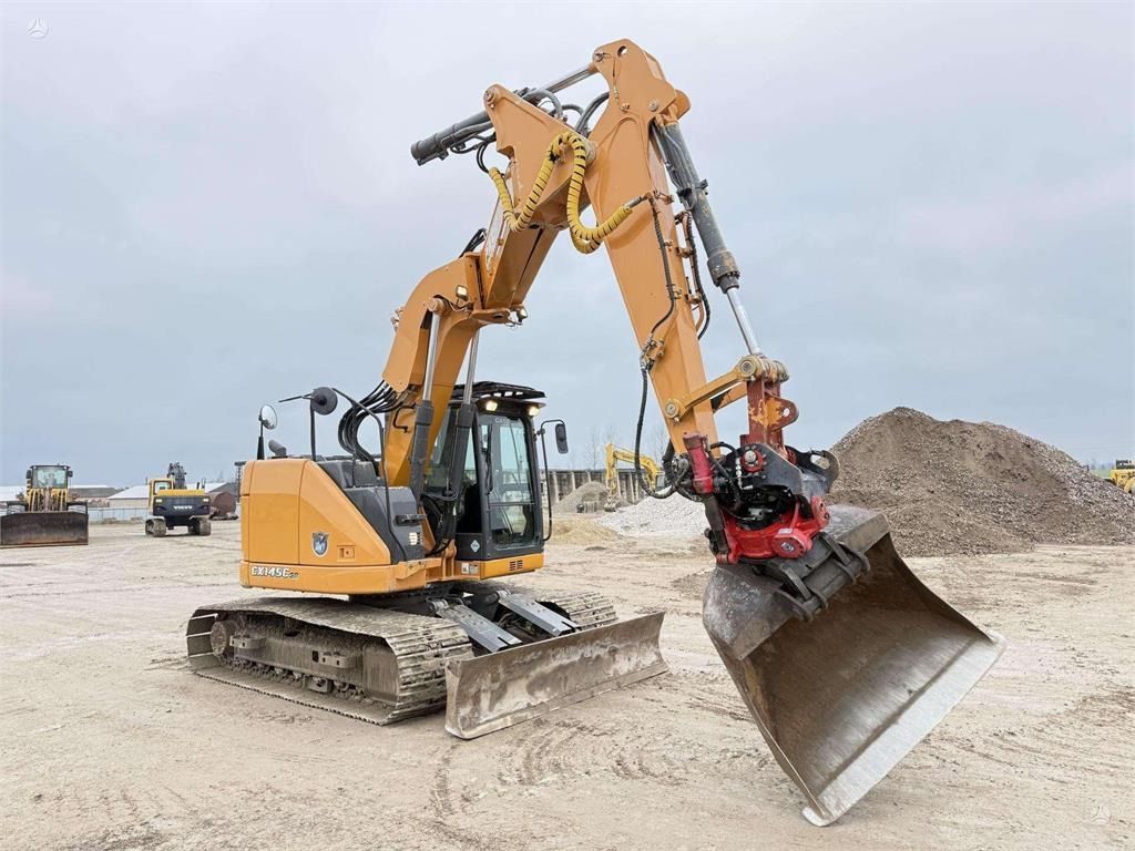 2013 CASE CX 145 C SR crawler excavator, front three-quarter view