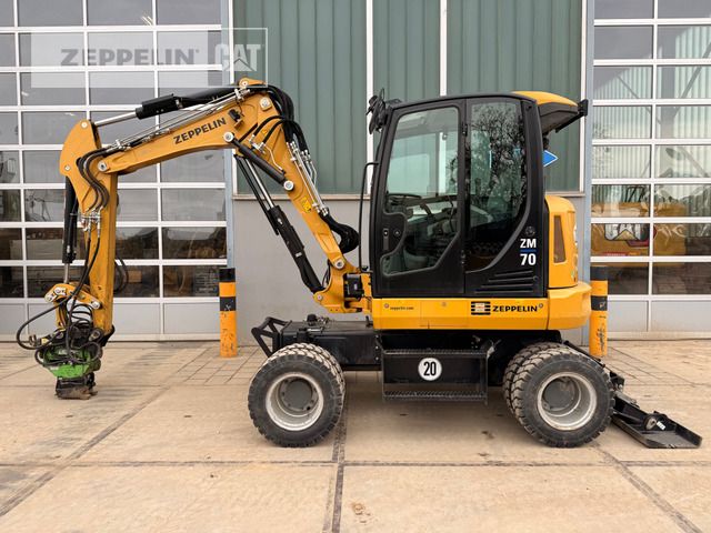 2019 Zeppelin ZM70 wheel excavator, side profile view