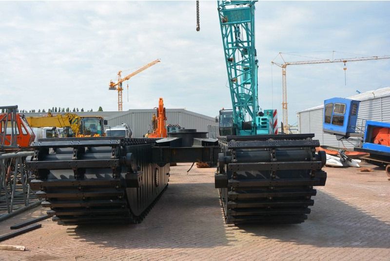 2024 Swampmaster 2200 amphibious pontoon undercarriage, rear view