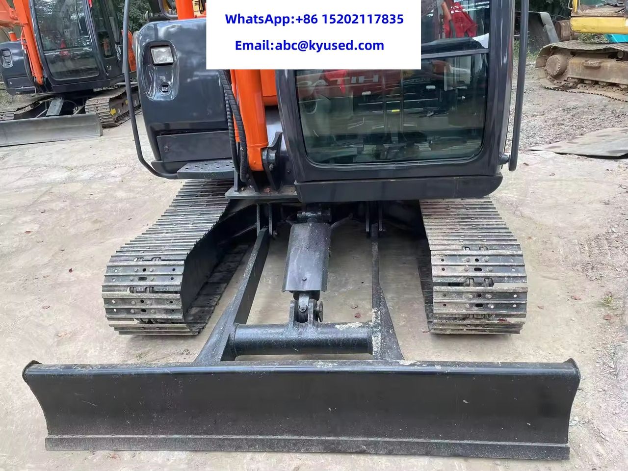 2024 Hitachi ZX60 excavator front view with blade 2024 Hitachi ZX60 excavator front view with blade