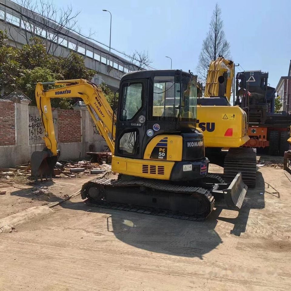 2016 Komatsu PC50MR-2 mini excavator, side view
