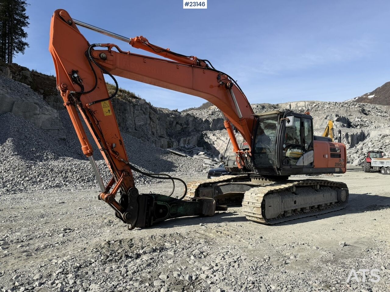 2013 Hitachi ZX290LC-5B excavator, side profile view