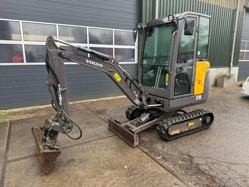 2017 Volvo EC18D mini excavator, side view