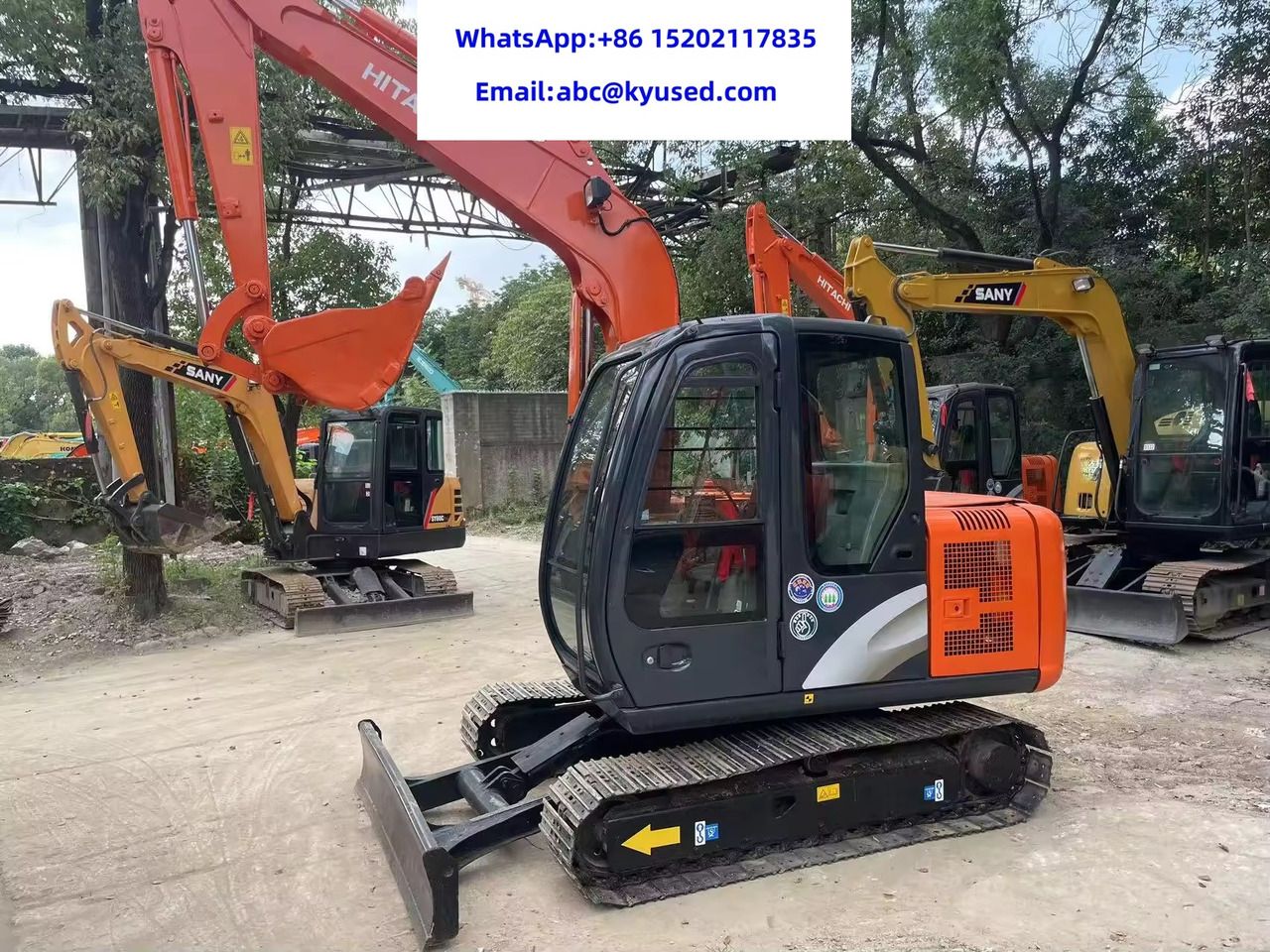 2024 Hitachi ZX60 excavator, side profile view 2024 Hitachi ZX60 excavator, side profile view