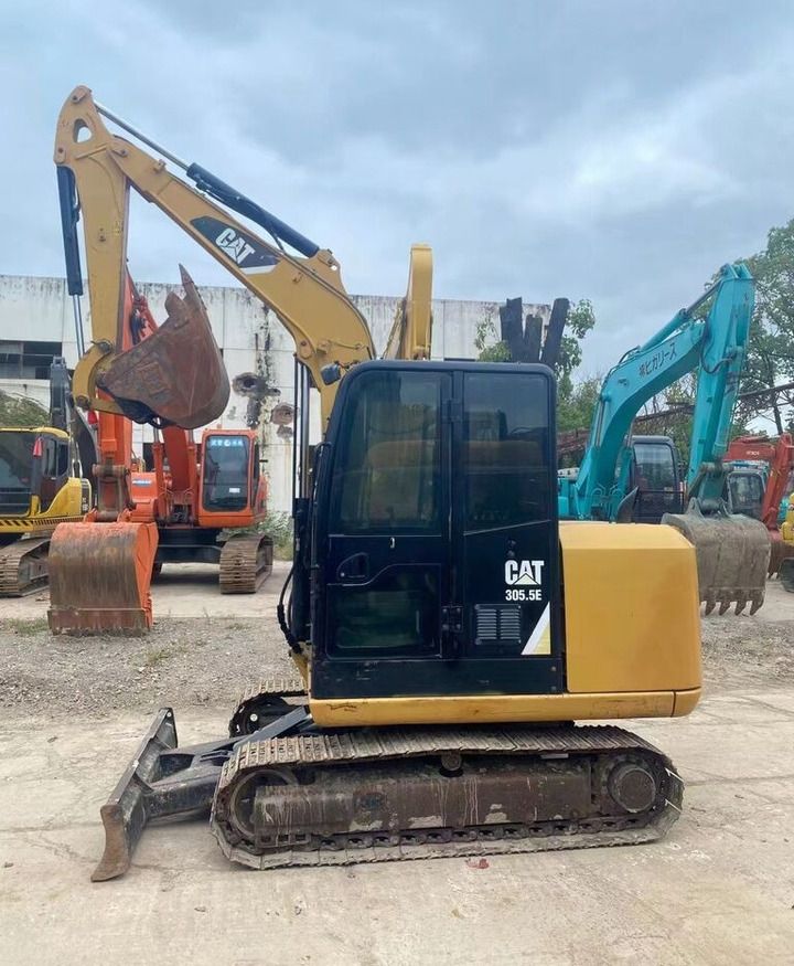 Caterpillar 305.5E mini excavator, side view