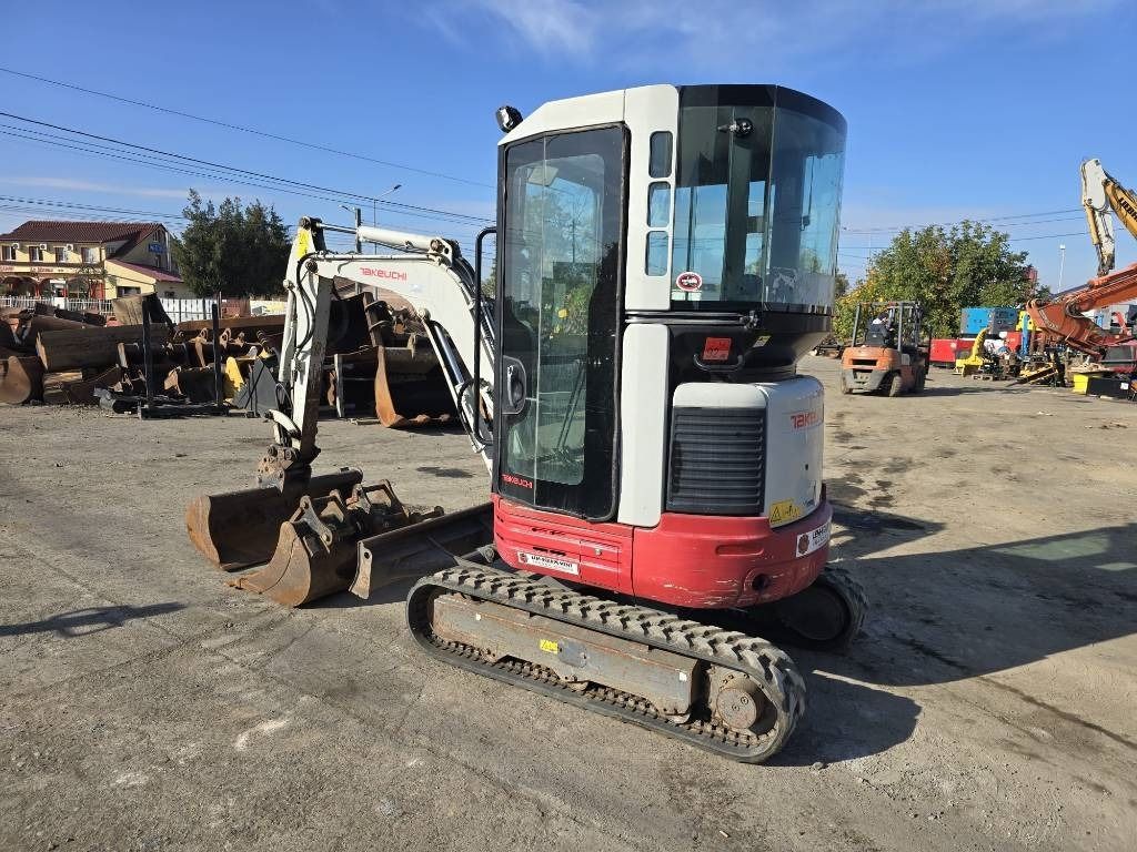 2018 Takeuchi TB23R mini excavator, side view