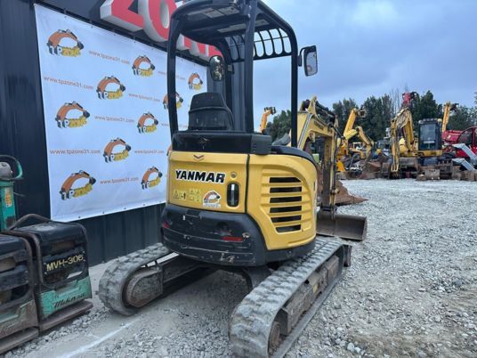 2018 Yanmar VIO26-6 mini excavator, rear view