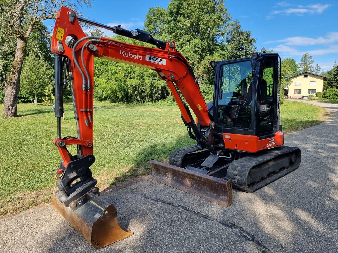 2022 Kubota U50-5 mini excavator, side view
