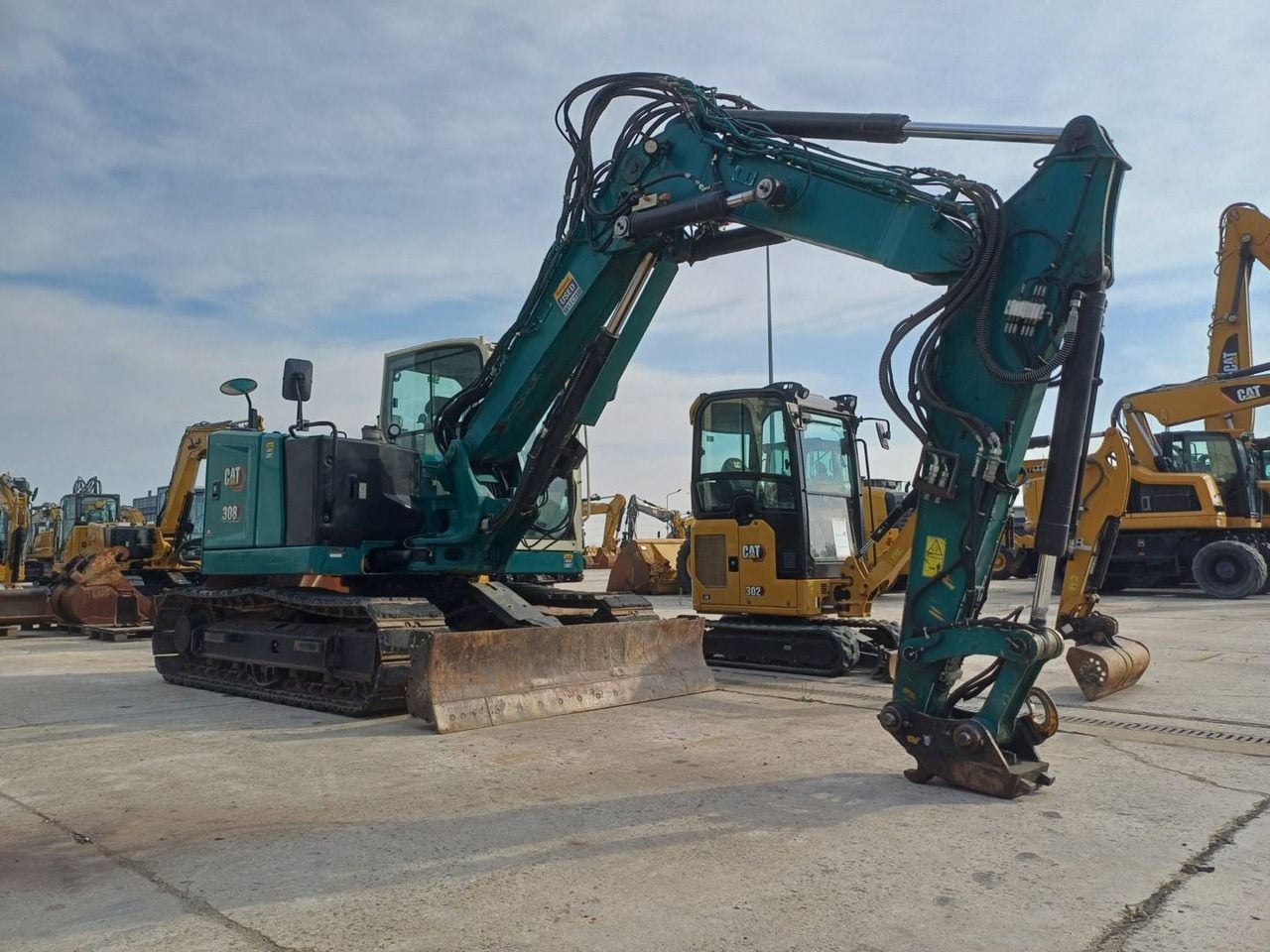 2020 Caterpillar 308C crawler excavator, side view
