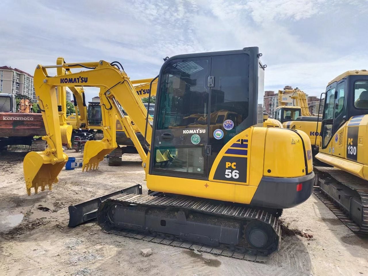 2020 Komatsu PC56-7 mini excavator, side view