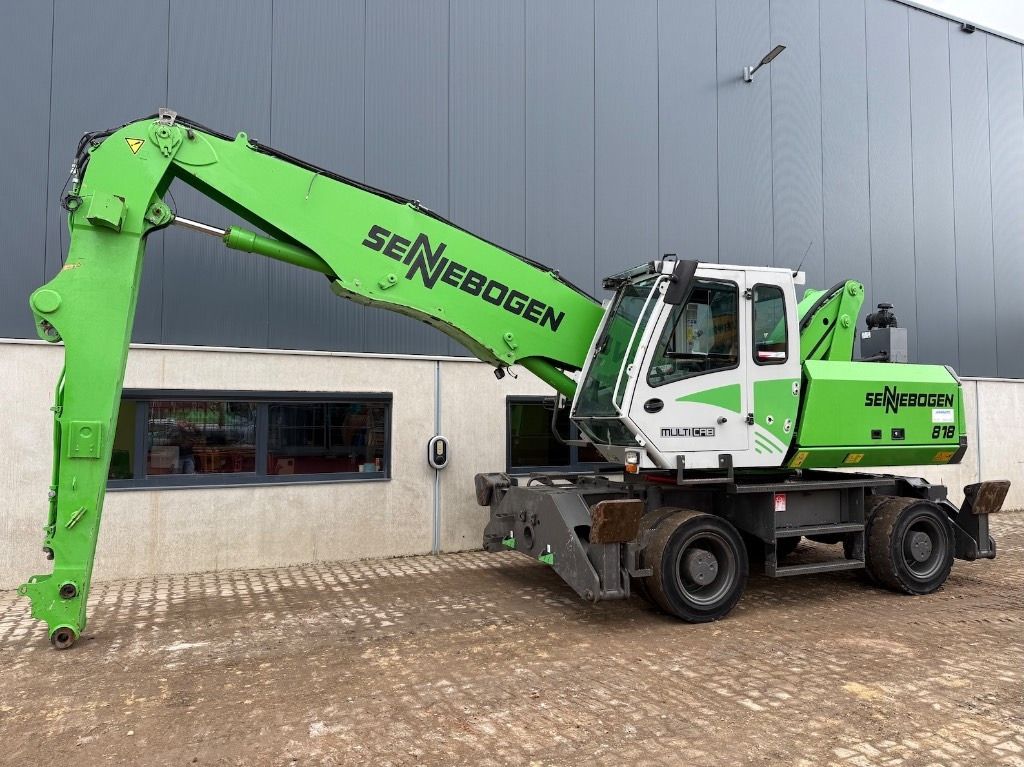 2010 Sennebogen 818 ULM material handler, side profile view