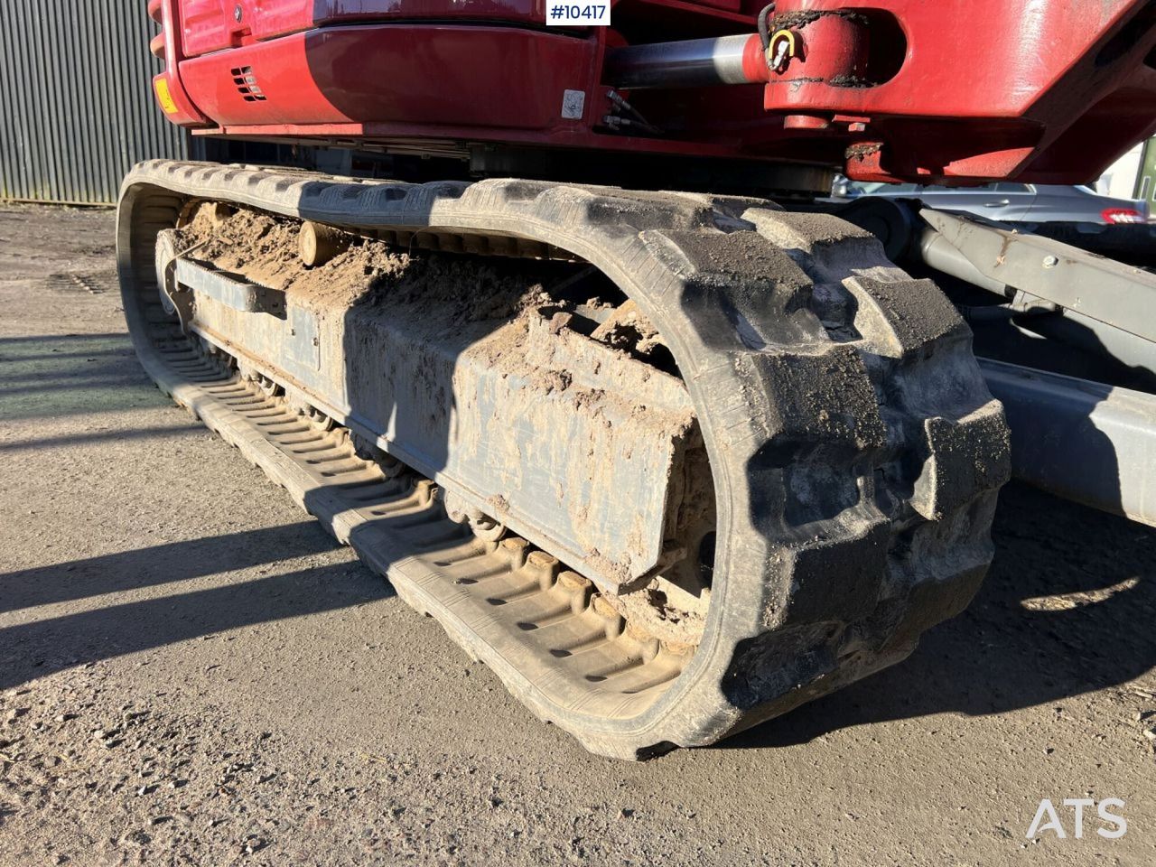 2022 Takeuchi TB290-2 mini excavator rubber track detail