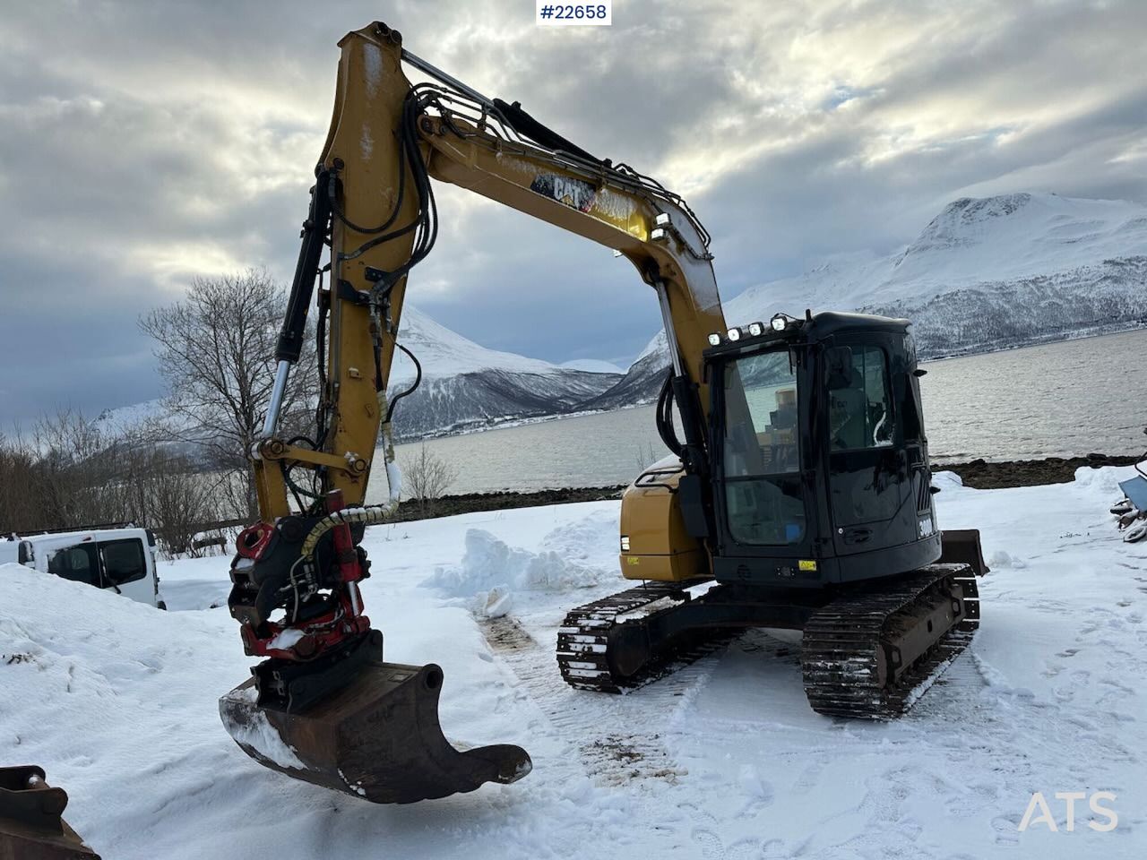 2010 Caterpillar 308D crawler excavator, front three-quarter view
