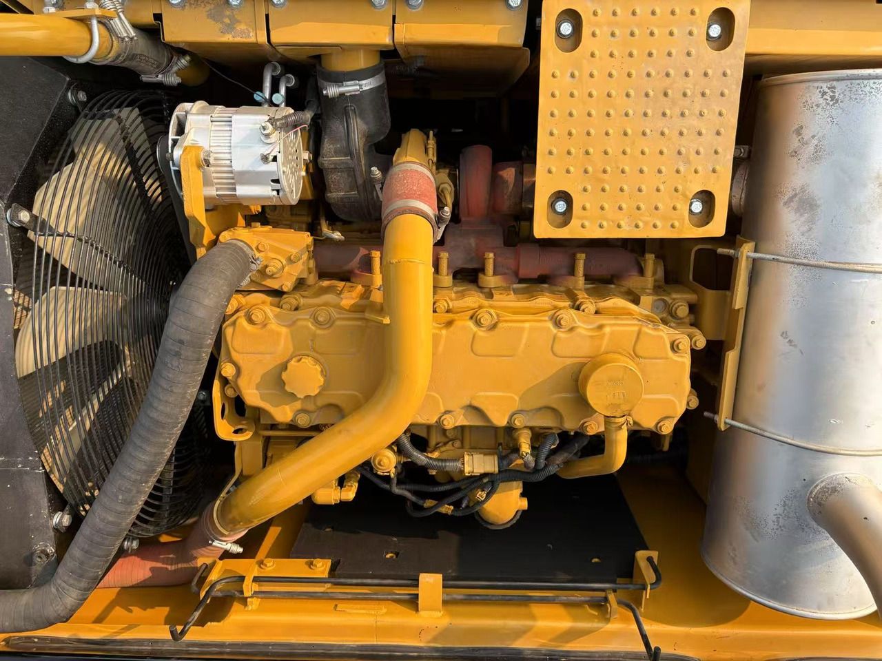 2022 Caterpillar 325D crawler excavator engine compartment view