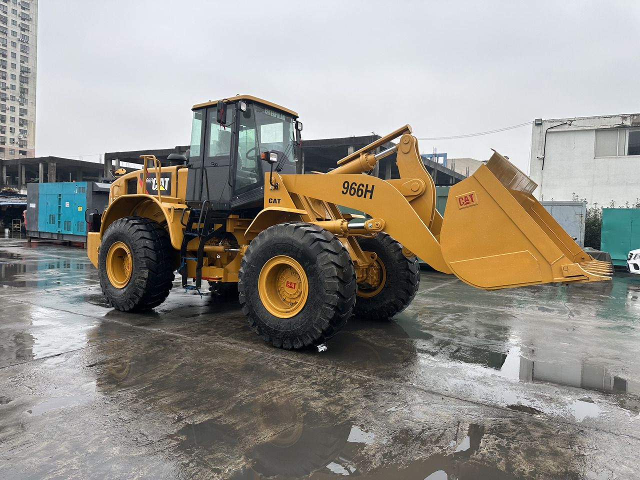 2020 Caterpillar 966H wheel loader, side profile view 2020 Caterpillar 966H wheel loader, side profile view