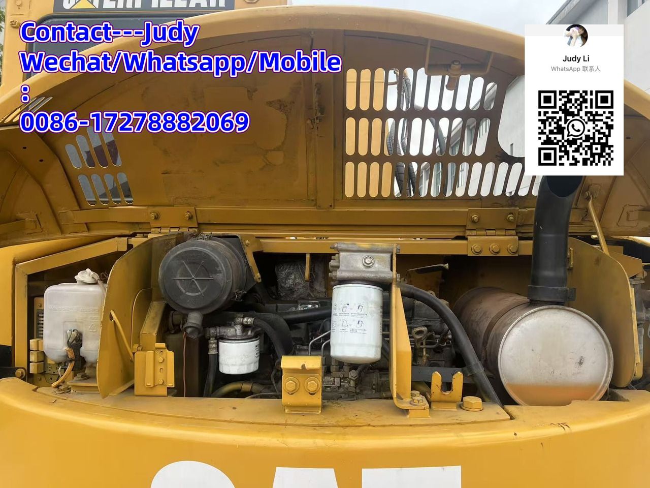 2021 Caterpillar 308D engine compartment view