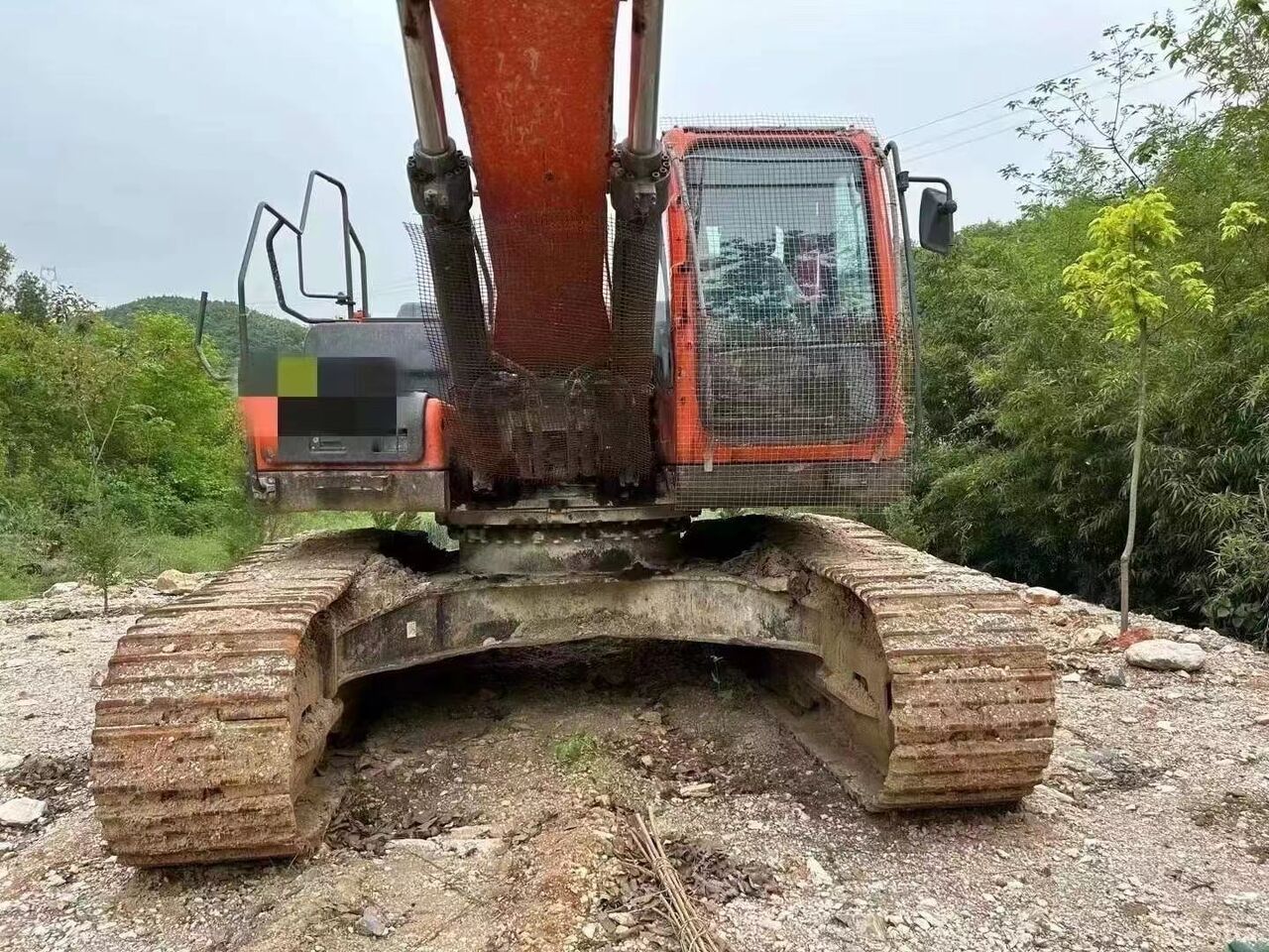 2022 Doosan DX340LC crawler excavator, front view