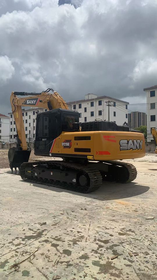 2023 Sany SY215C crawler excavator, rear three-quarter view