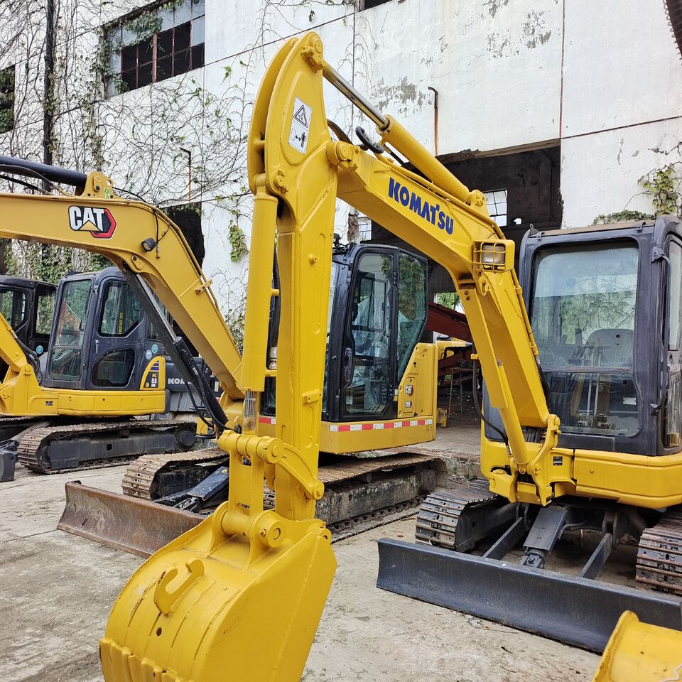 2023 Komatsu PC35MR-2 mini excavator, front three-quarter view