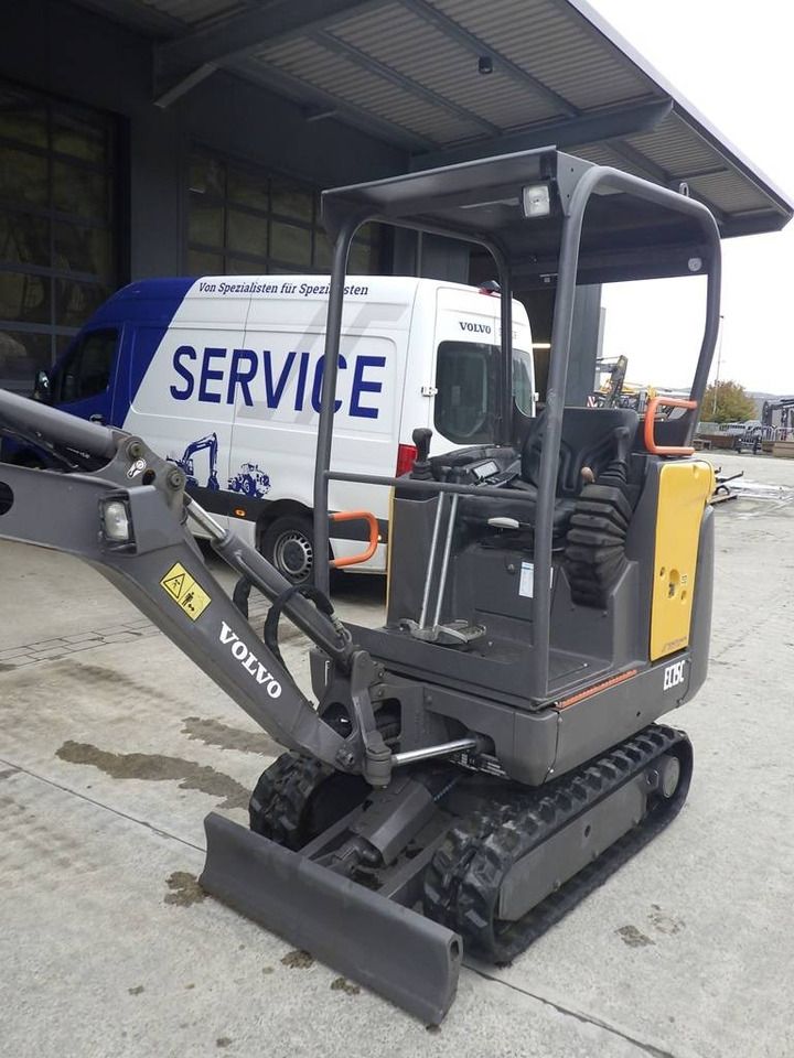 2015 Volvo EC15C mini excavator, side view