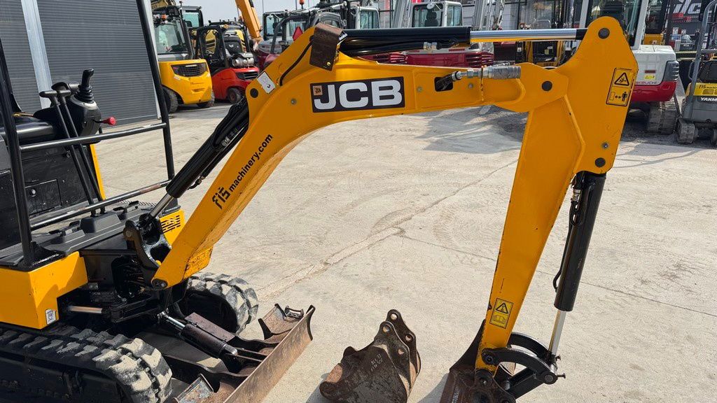 2022 JCB 16C-1 mini excavator boom and arm detail
