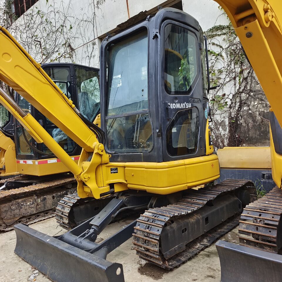 2023 Komatsu PC35MR-2 mini excavator, front three-quarter view