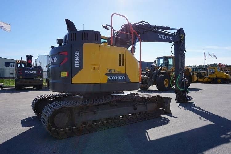 2016 Volvo ECR145EL crawler excavator, rear three-quarter view
