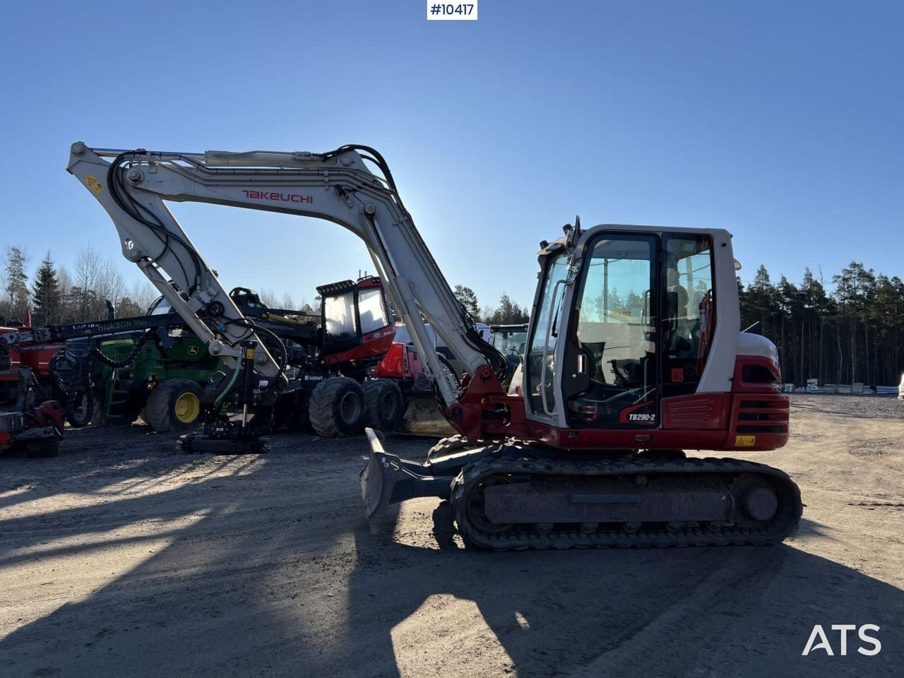 2022 Takeuchi TB290-2 mini excavator, side view
