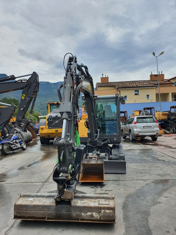 2021 Volvo EC60E mini excavator, front view