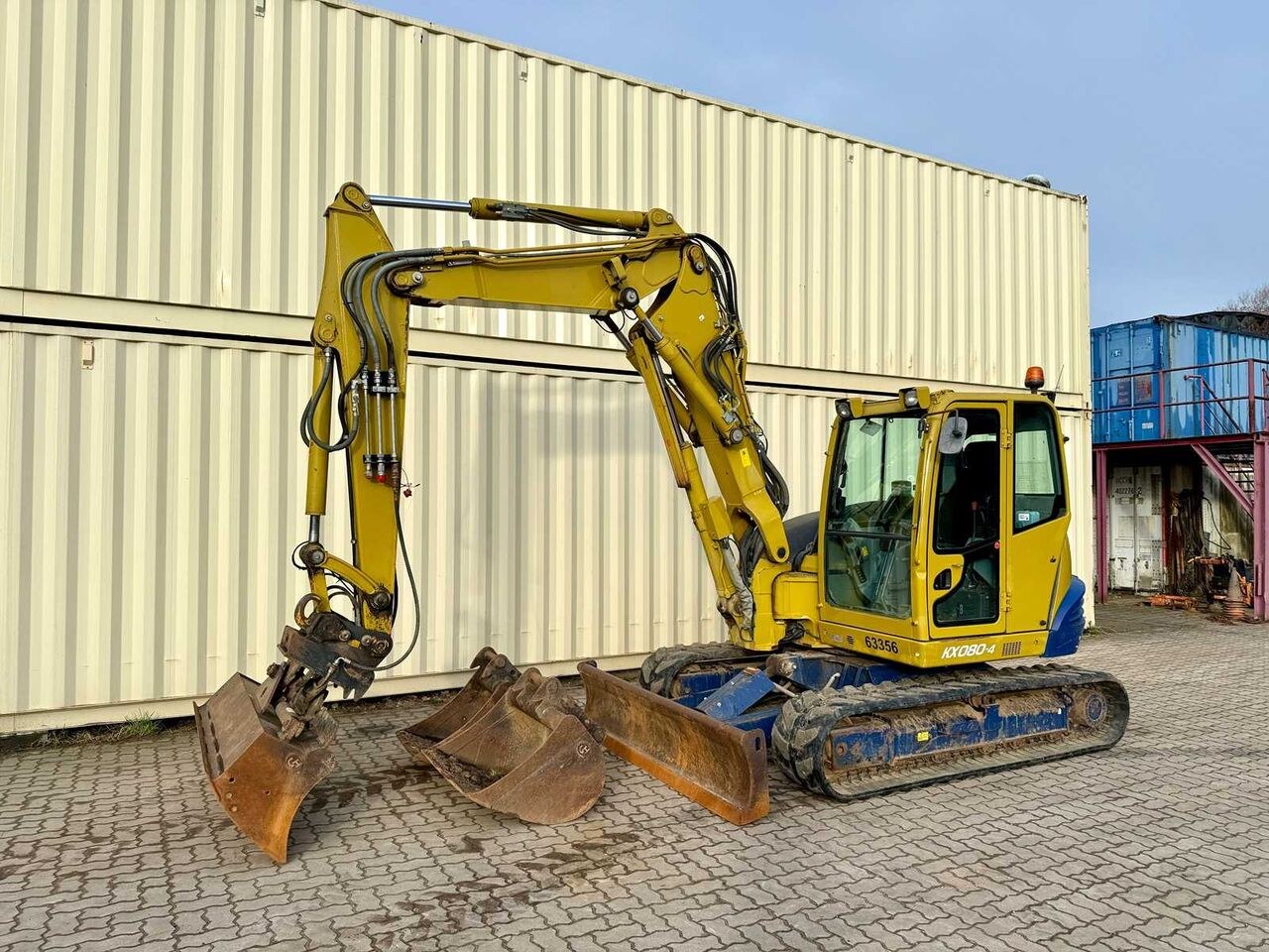 2016 Kubota KX080-4 excavator side view