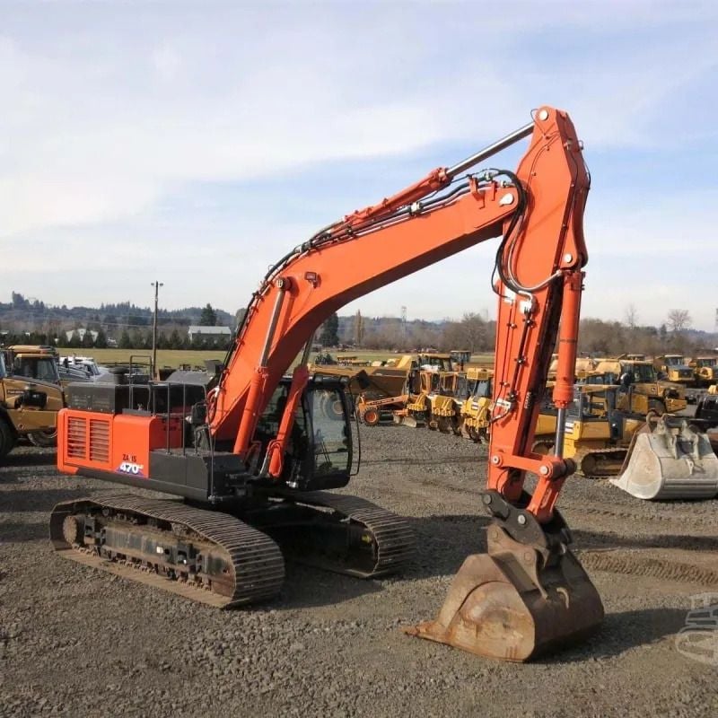 Hitachi ZAXIS 470 crawler excavator, side view Hitachi ZAXIS 470 crawler excavator, side view
