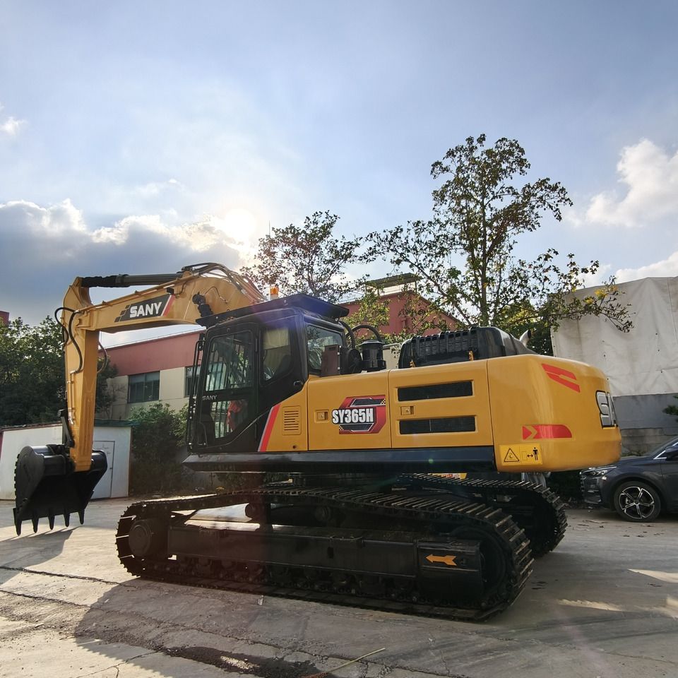 Sany SY365H crawler excavator, side profile view