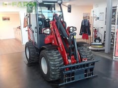 2024 Schäffer 23E mini excavator, front three-quarter view