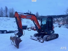 2022 Doosan DX50Z-7 mini excavator, side view