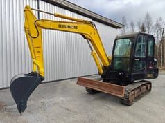 2008 Hyundai R60-7 mini excavator, side profile view