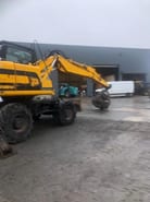 2001 JCB JS130W wheel excavator side view