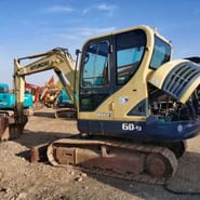 2023 Hyundai R60-9 mini excavator, side view