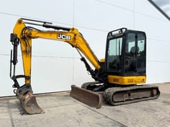 2018 JCB 48Z-1 mini excavator, side profile view