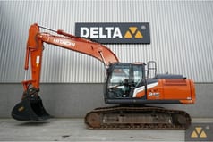 2022 Hitachi Zaxis 210LC-7 crawler excavator, side view
