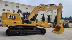 2022 Caterpillar 330GC crawler excavator, side view
